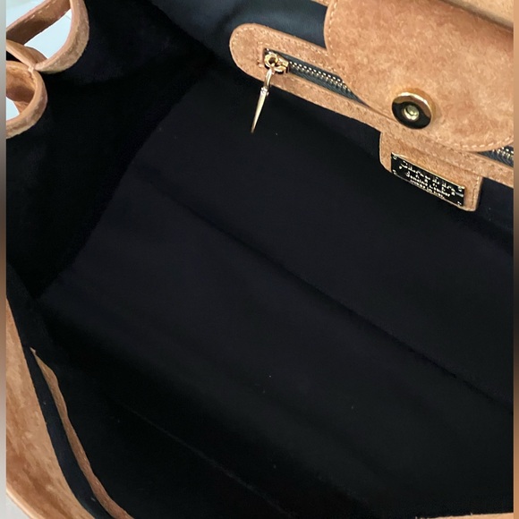 Claudia Firenze Italy Suede Leather Margaux Bag - Picture 9 of 16